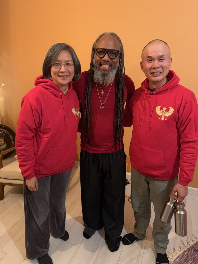 Heru TchaasAmen with Yuan Tze and Melissa